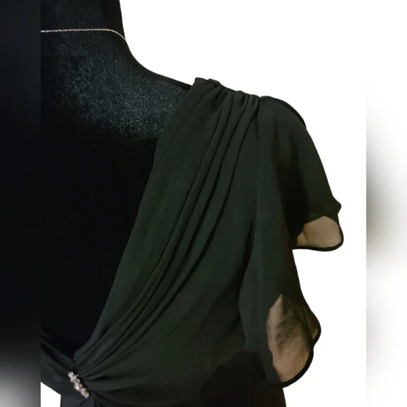 S.L. Fashions size 6 black dress - Picture 6 of 9